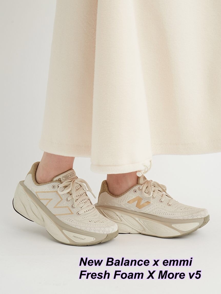 New Balance x emmi 限定 Fresh Foam X More v5 波鞋