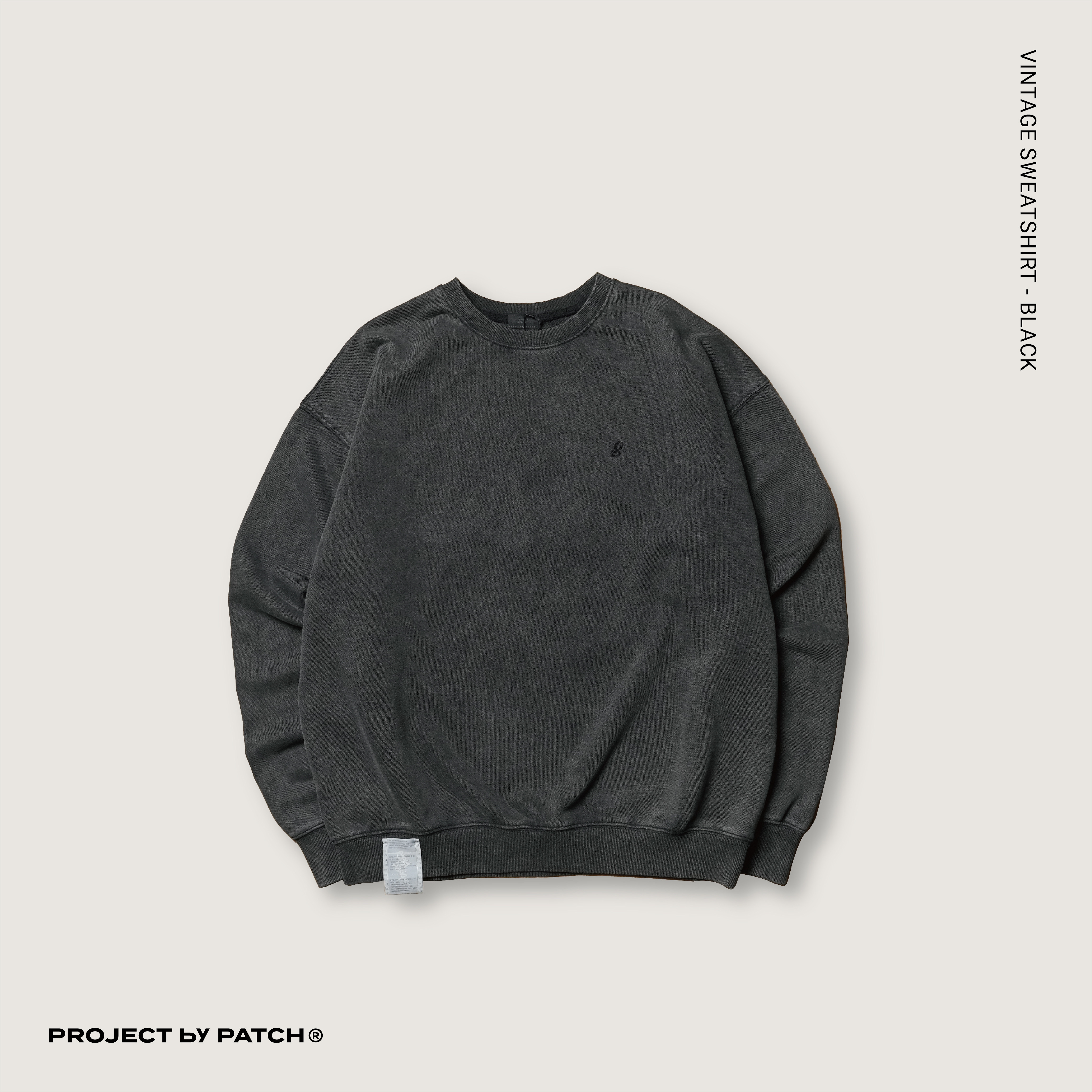 P.B.P - VINTAGE SWEATSHIRT  - BLACK