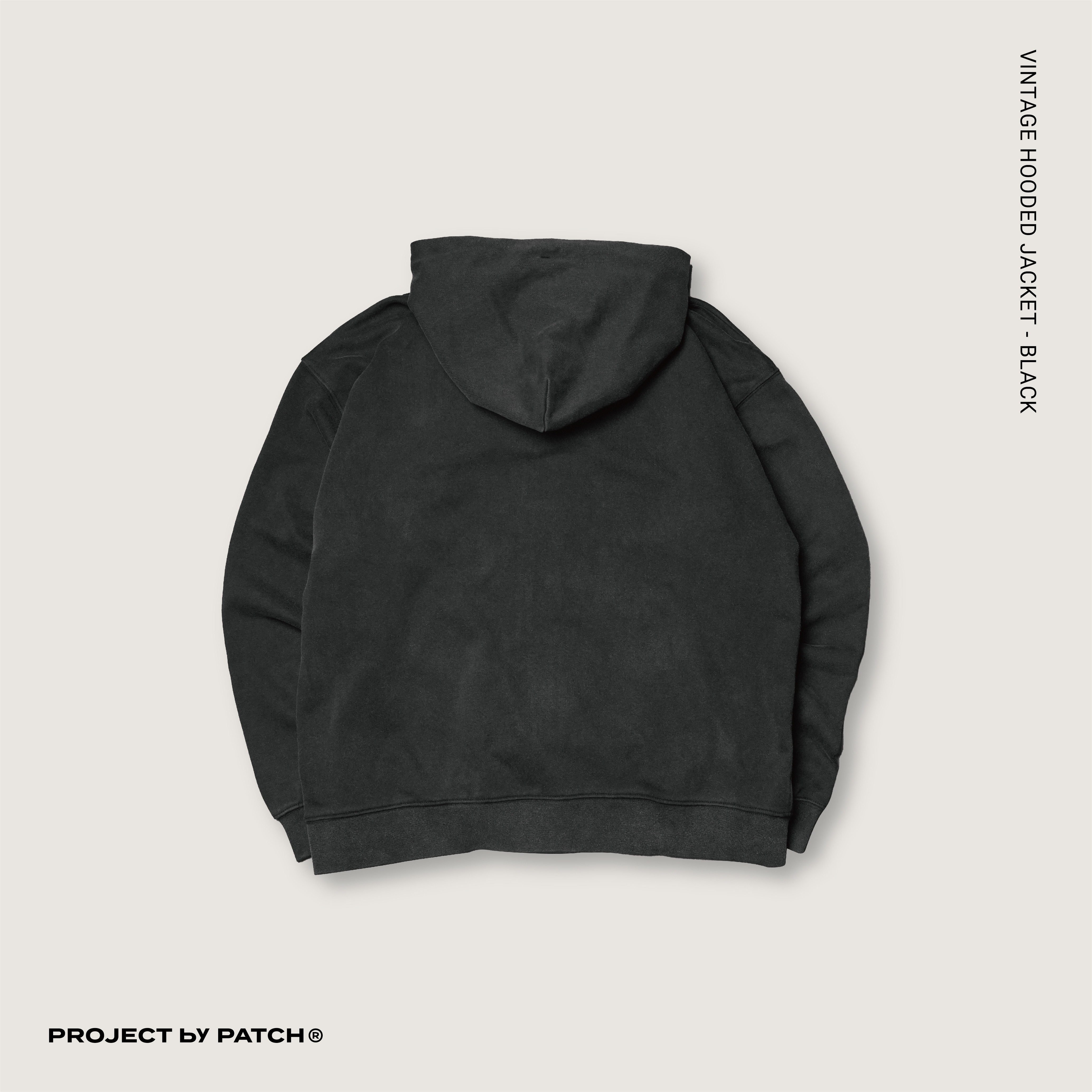 P.B.P - VINTAGE HOODED JACKET  - BLACK