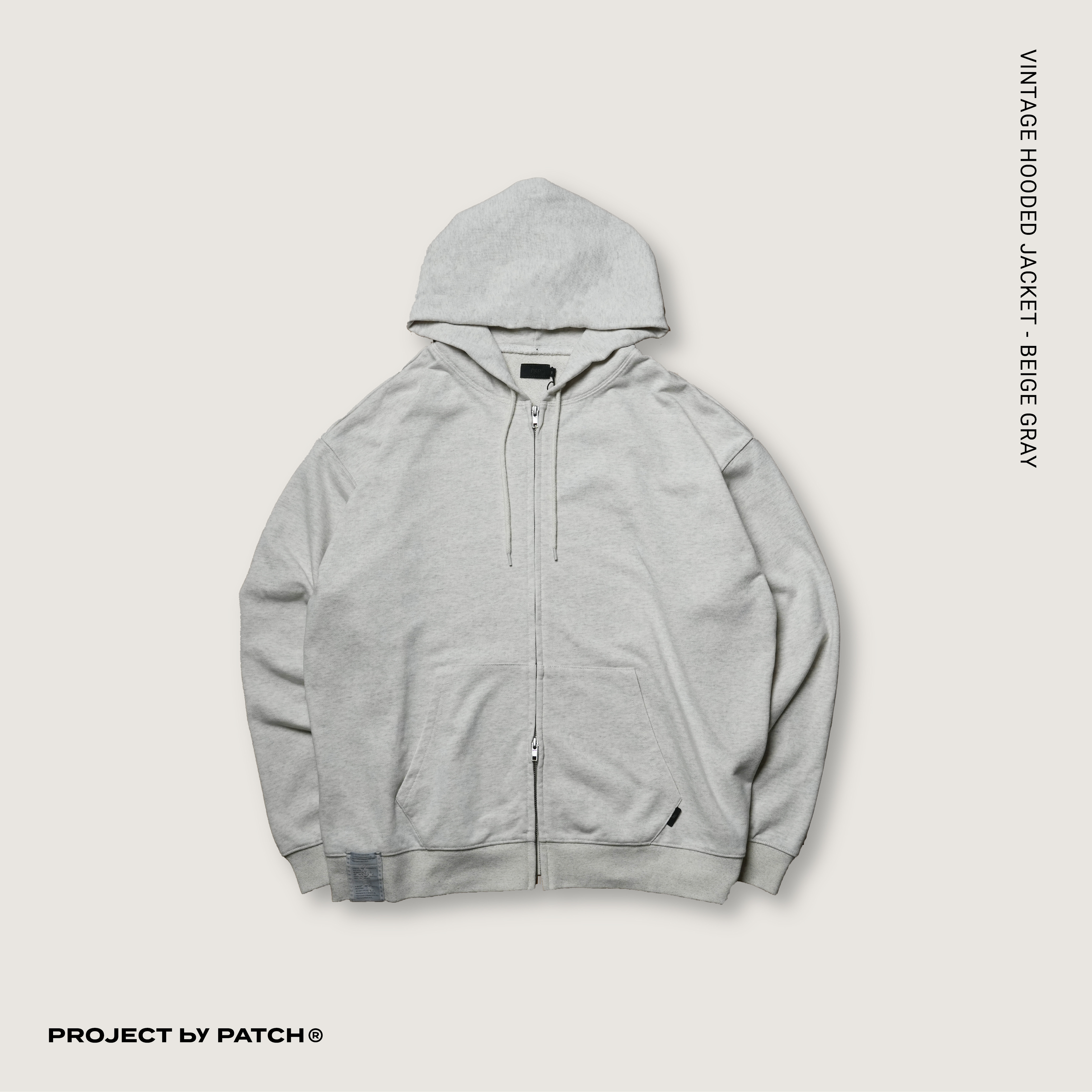 P.B.P - VINTAGE HOODED JACKET  - BEIGE GRAY
