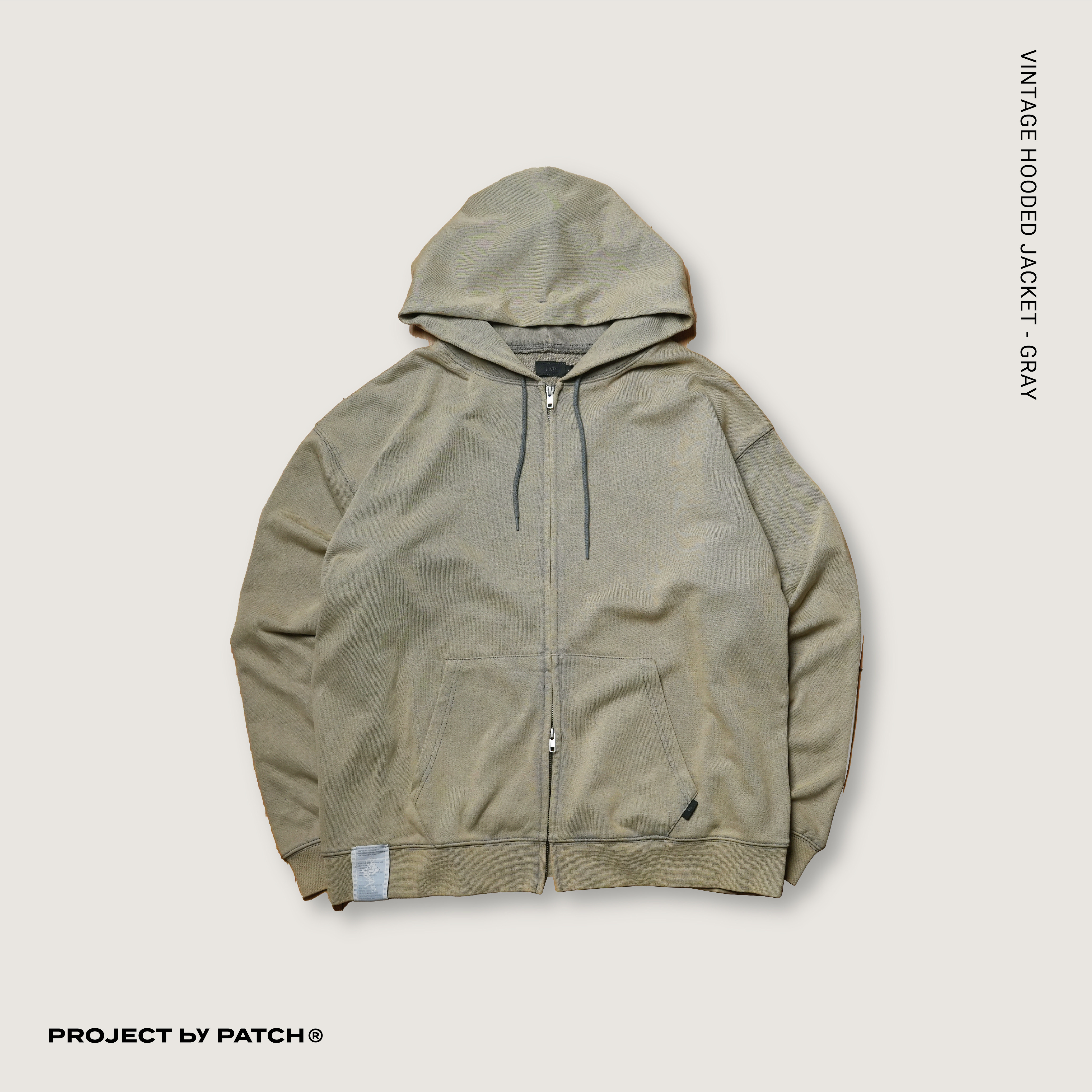 P.B.P - VINTAGE HOODED JACKET  - GRAY
