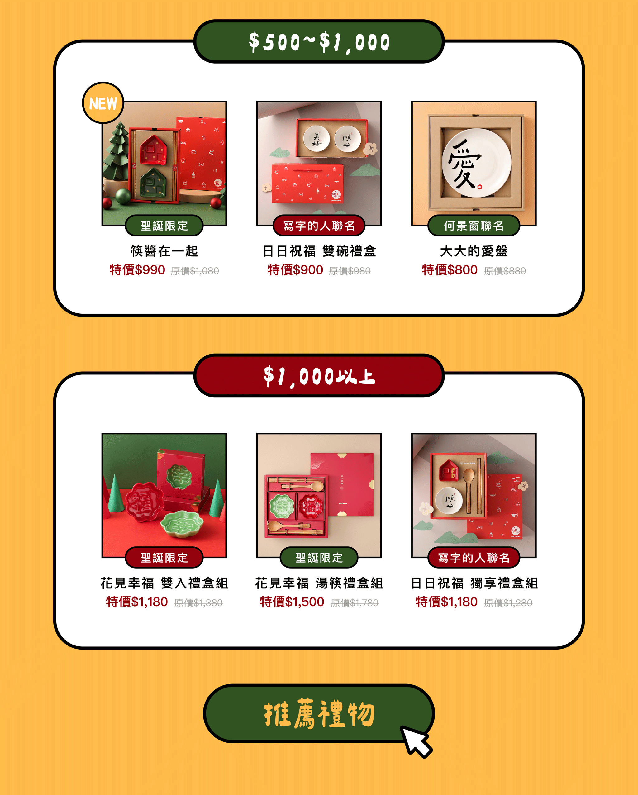 Mao's樂陶陶，與春聯品牌郭公館聯名，聖誕驚喜禮。