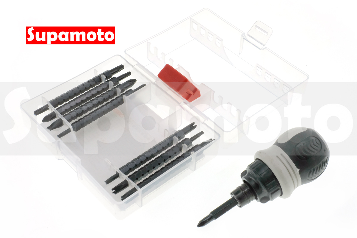 -Supamoto- 棘輪起子 18合1 棘輪 螺絲 起子 18磁性 十字 一字 星型 三角