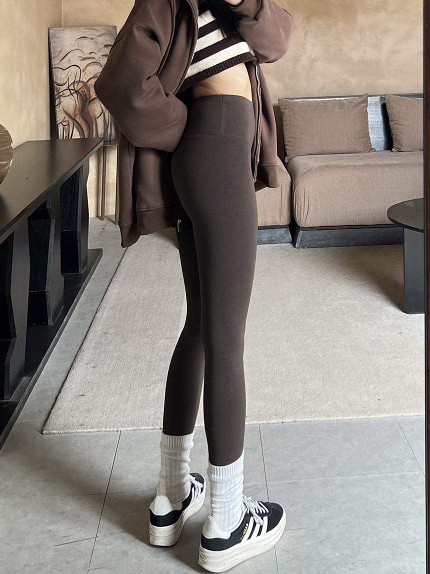 內磨毛無尷尬線超顯瘦芭比瑜珈褲*5色