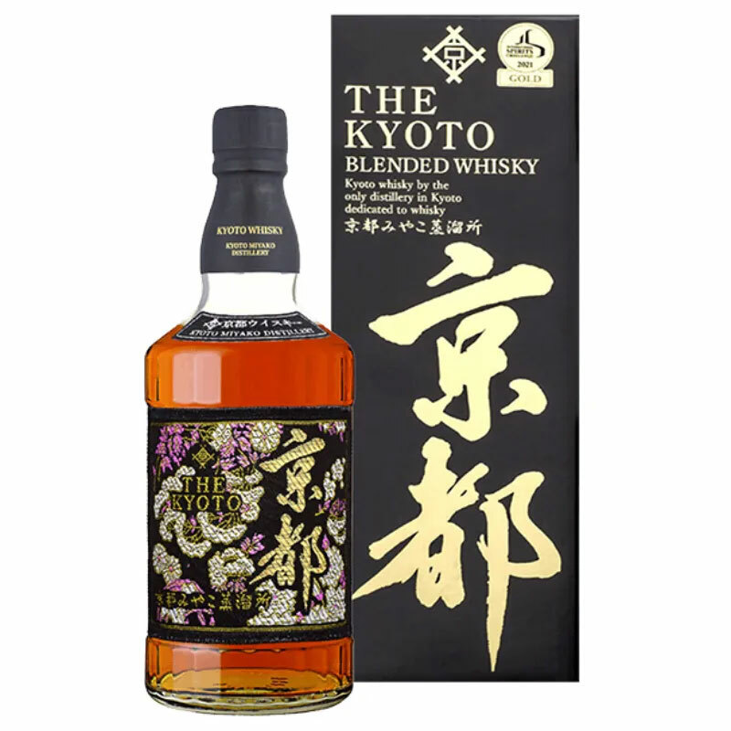 日本京都純麥威士忌- 西陣織黑帯 (黑) 700ml