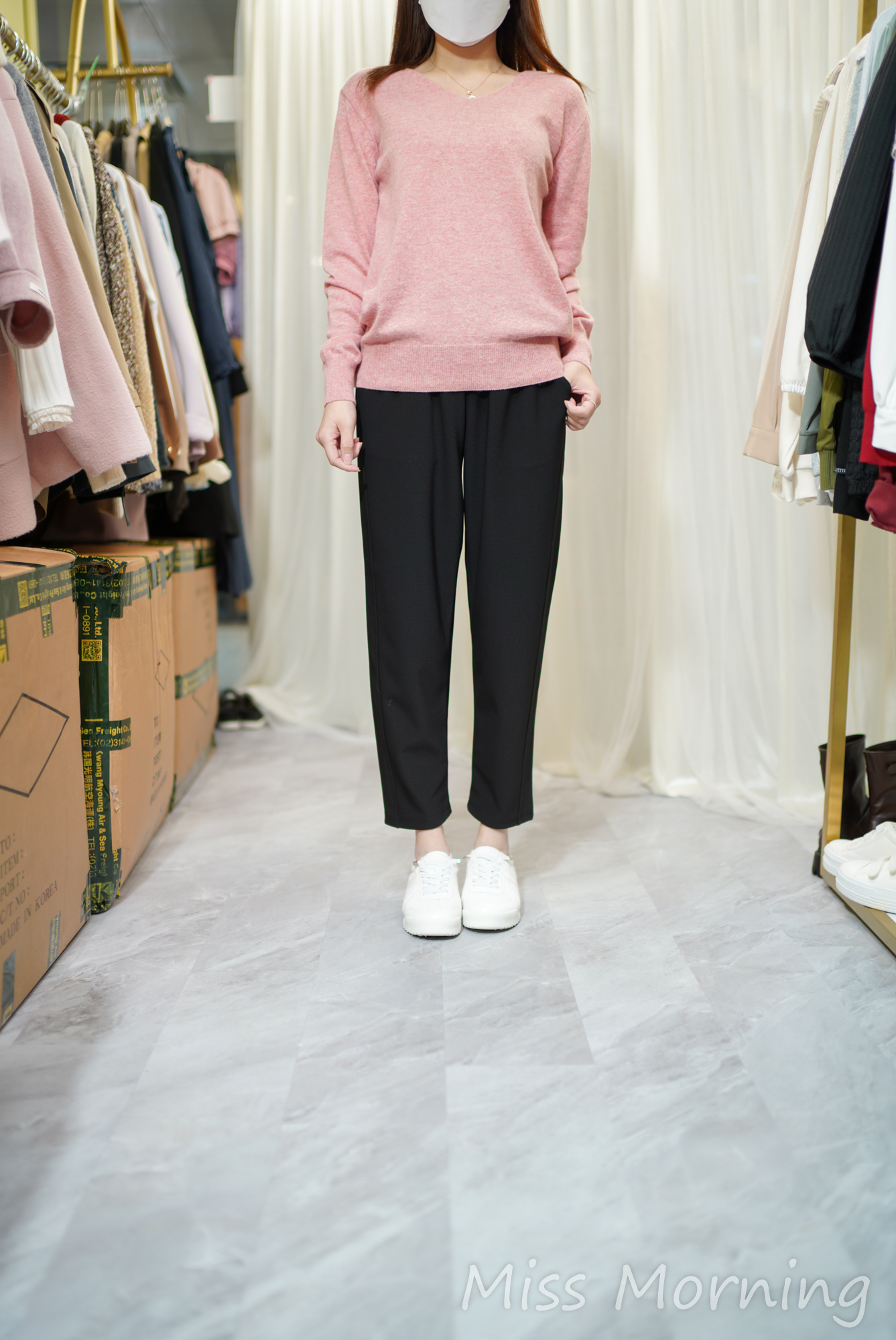 V領羊絨上衣(14282)