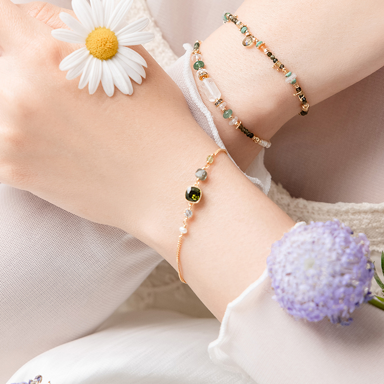 莉莉安 • 破曉 – 綠碧璽 – 手鍊