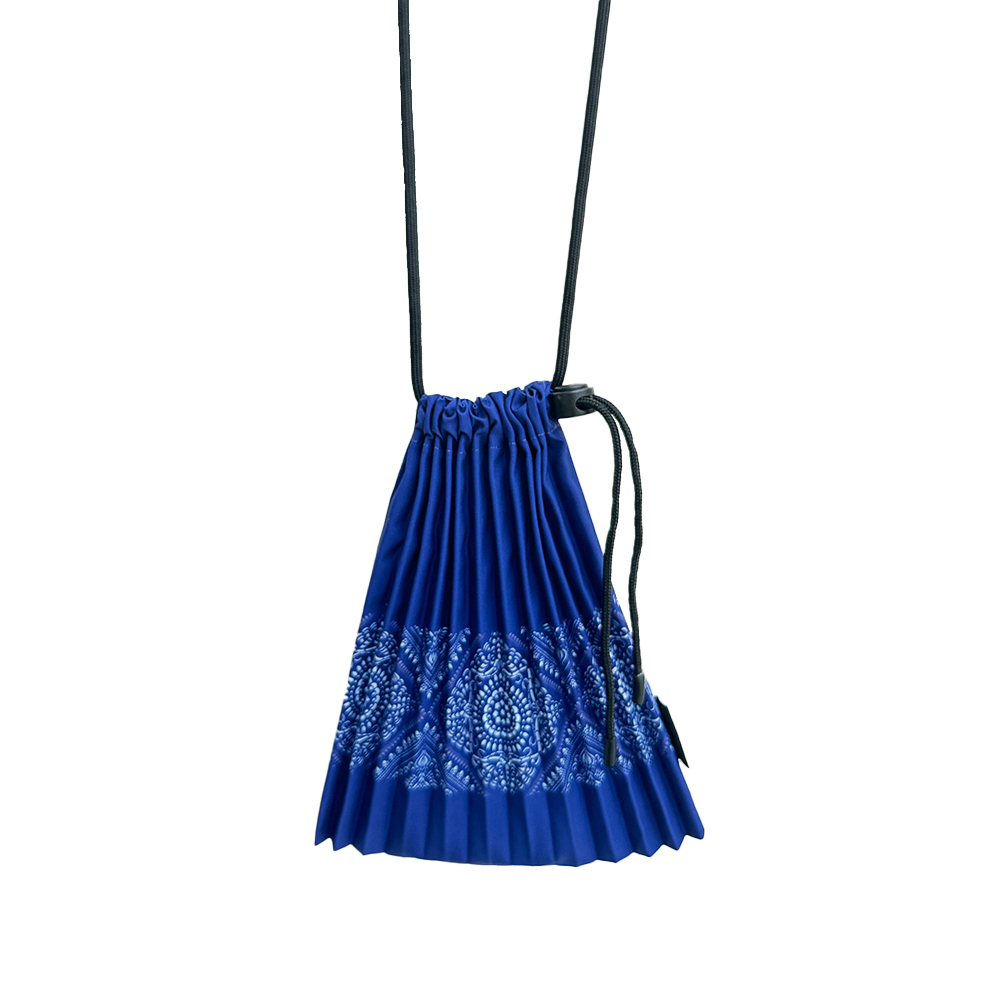 壓褶藍染魅力手機包 ｜M1241004 ｜ 藏青色