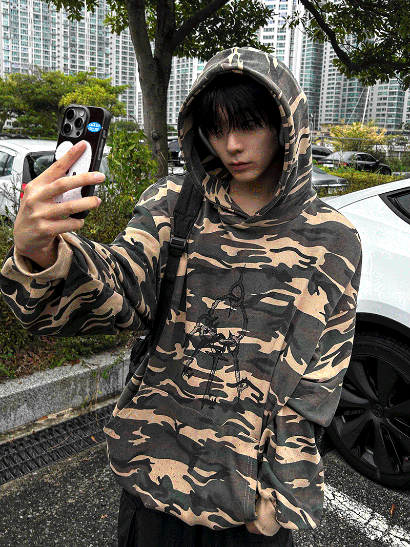 迷彩連帽衫帽T