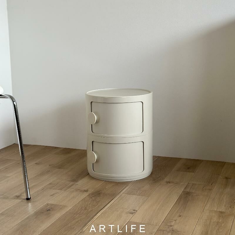 百搭奶油白小邊櫃/床邊櫃