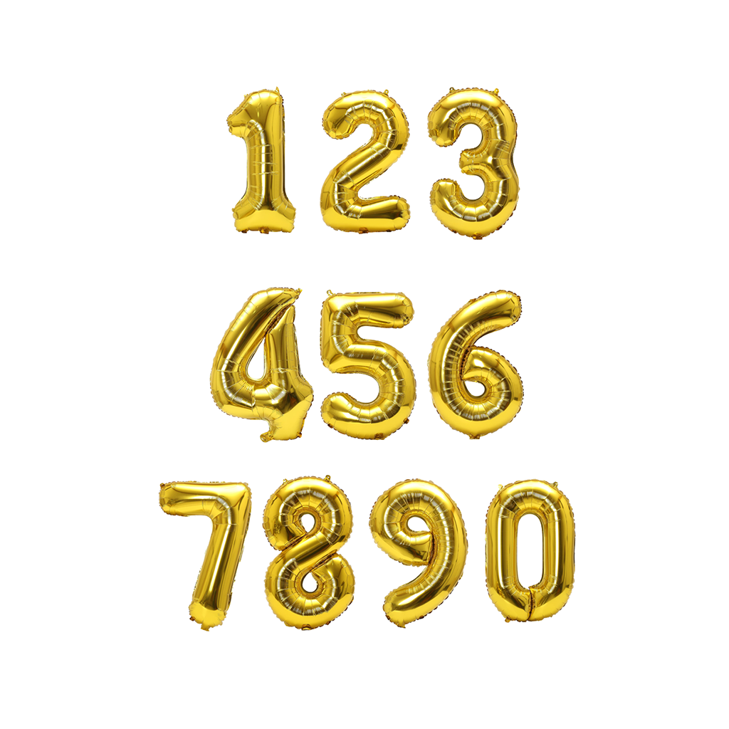 字母數字丨40吋鋁箔數字