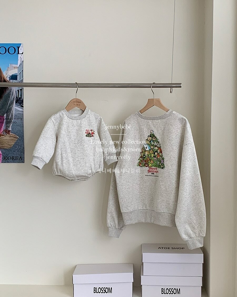 聖誕親子裝_嫩嬰麻咪的加絨聖誕小熊裝