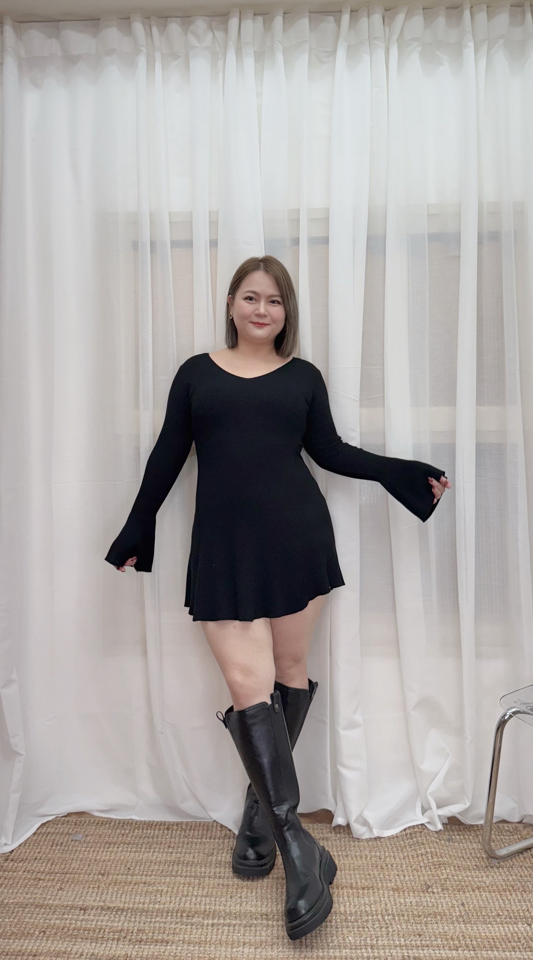 01.小辣妹坑條洋裝