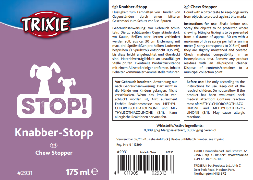 Trixie Chewing Stop Spray 175ml