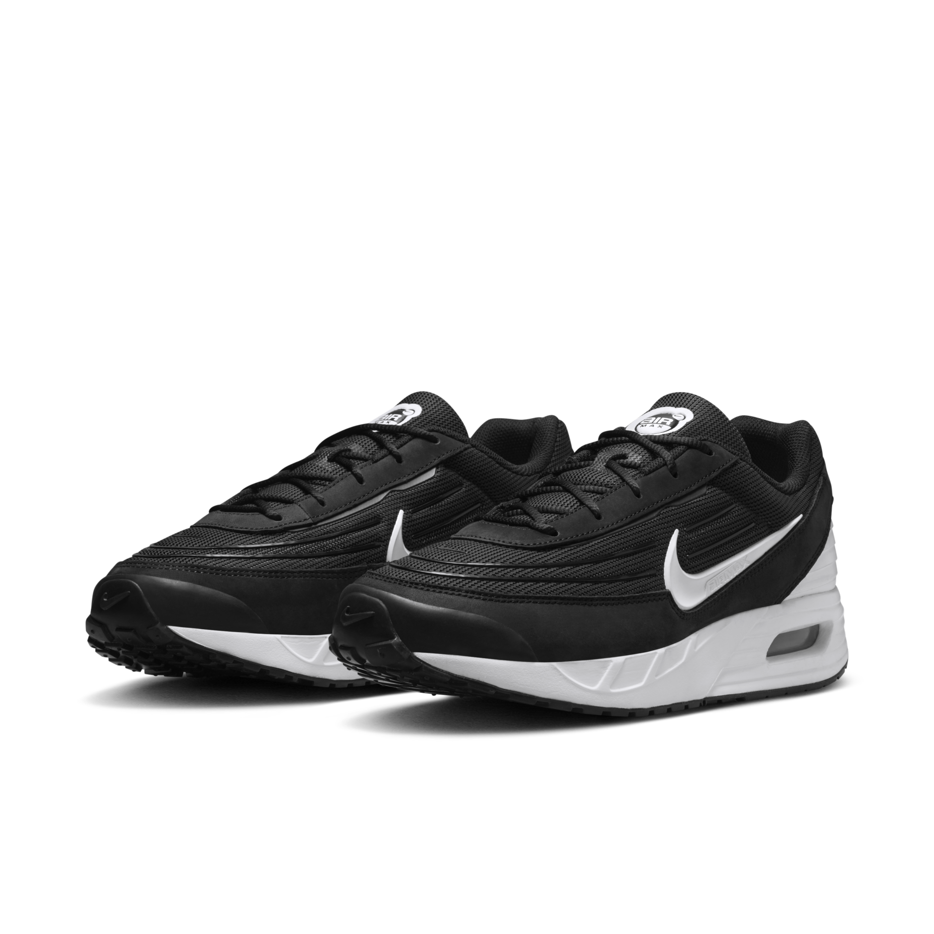 男鞋 NIKE AIR MAX VERSE 黑白 異材質拼接 網布 氣墊 緩震 運動 休閒鞋【FV1302-003】