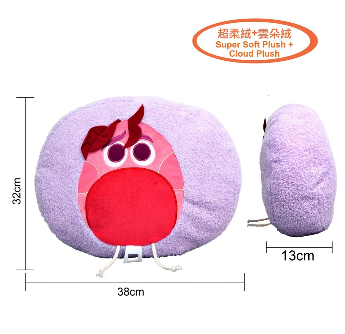 迪士尼玩轉腦朋友 |超柔絨毛絨 公仔抱枕 | 攬枕|阿驚