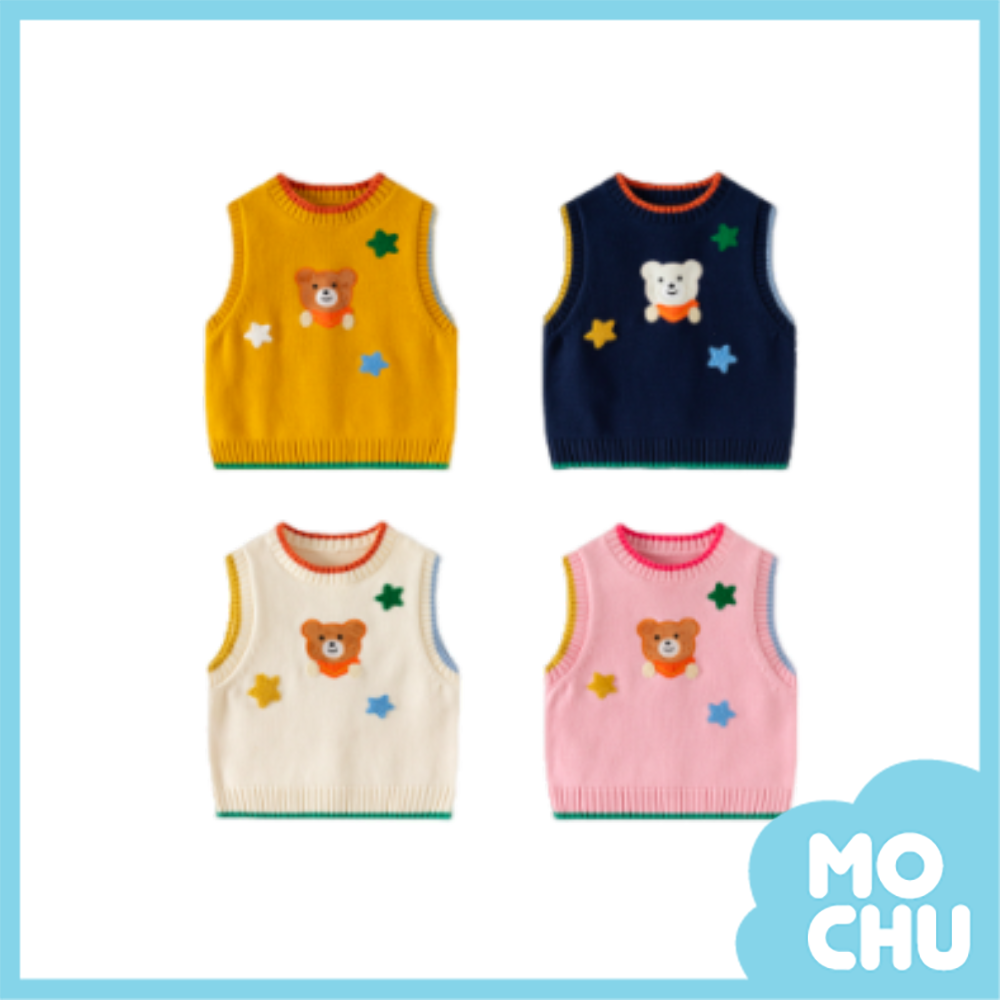 星星熊針織背心(四色)