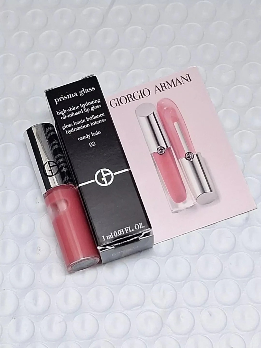 #現貨 GIORGIO ARMANI GA 亞曼尼 訂製奢光潤唇蜜 1ml #02琉璃玫瑰