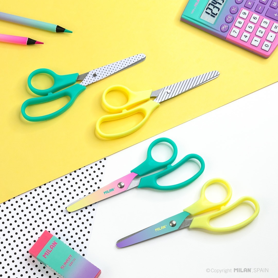 MILAN兒童安全剪刀_雲彩朵朵(2色可選)