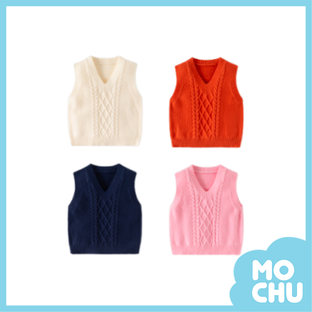 麻花辮針織背心(四色)