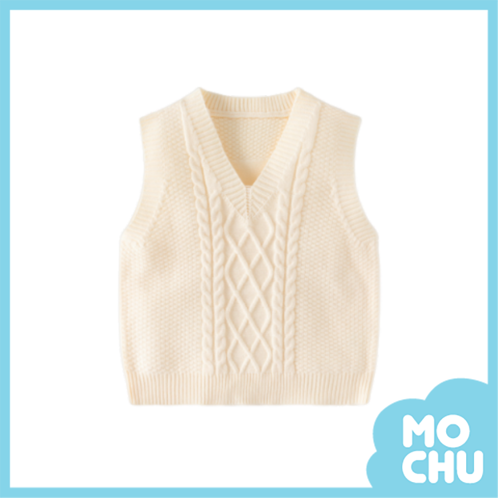 麻花辮針織背心(四色)