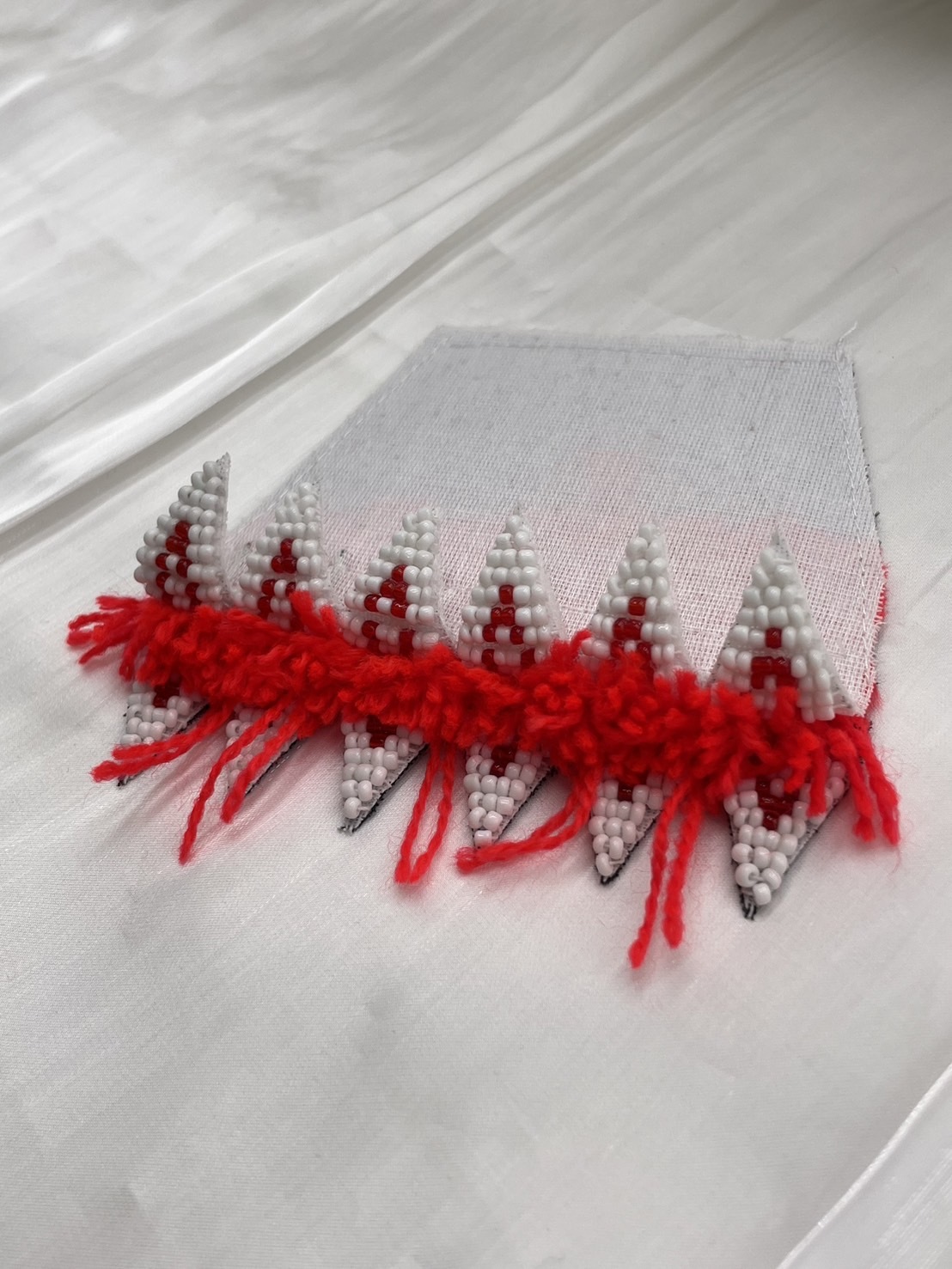 NO.9（亮）大人款12瓣珠繡額花10cm