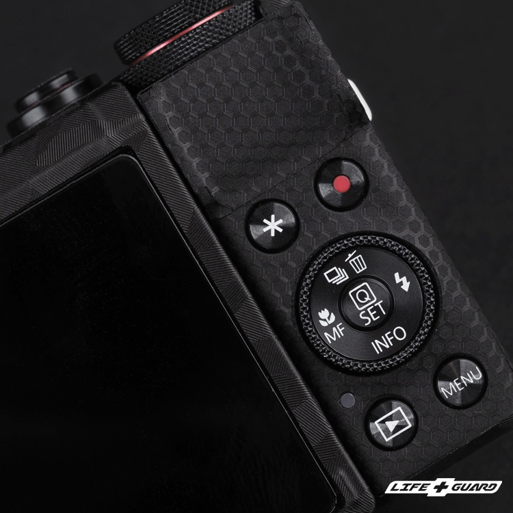 LIFE+GUARD 相機貼膜安裝特寫，適用 Canon PowerShot G7 X Mark III