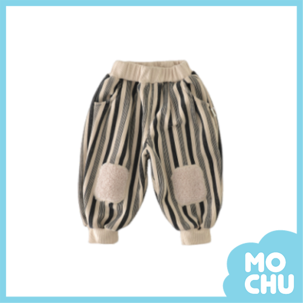 毛毛貼布加絨長褲(二色)