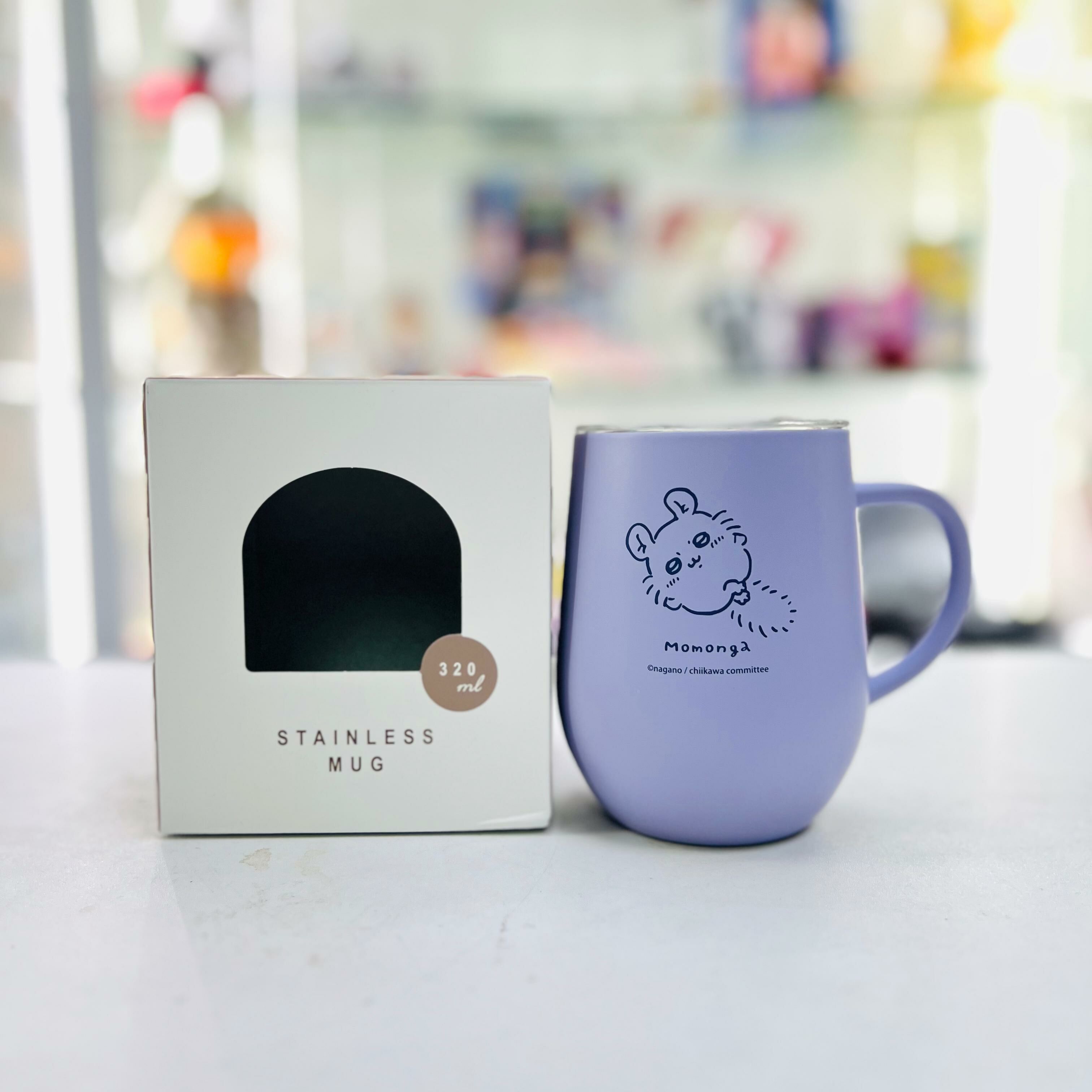 Chiikawa Stainless Steel Mug with Lid, 320ml (飛鼠)