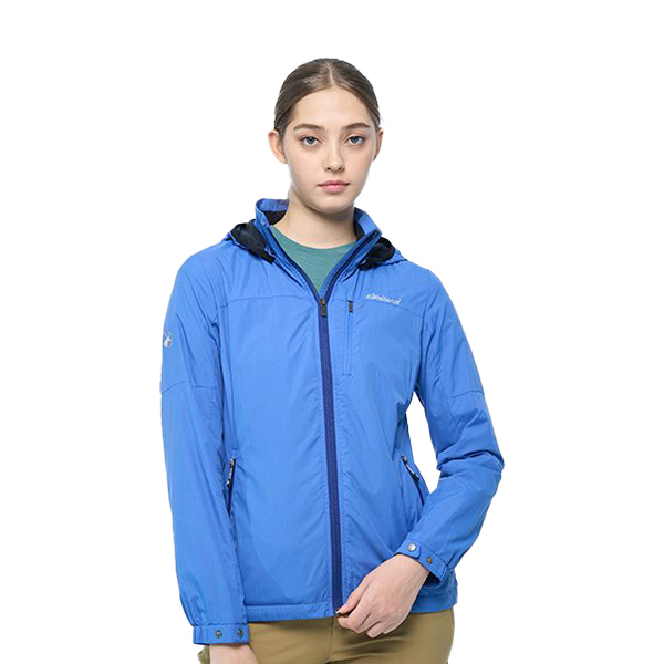 Wildland 荒野 輕天鵝絨防風保暖外套 女款 (藍) 02WB02941