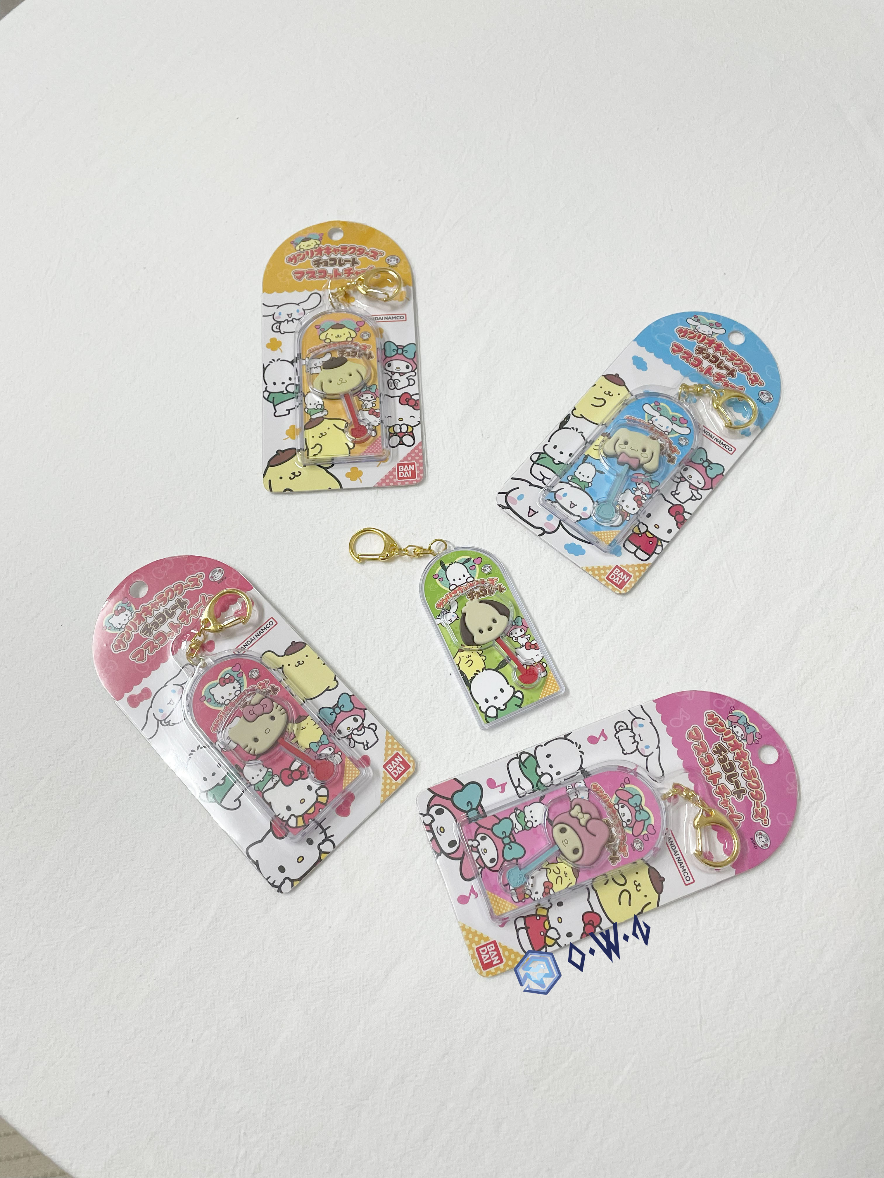 【OWN】三麗鷗 巧克力 鑰匙圈 吊飾 配件 日本 大耳狗 帕恰狗 HelloKitty 美樂蒂 布丁狗