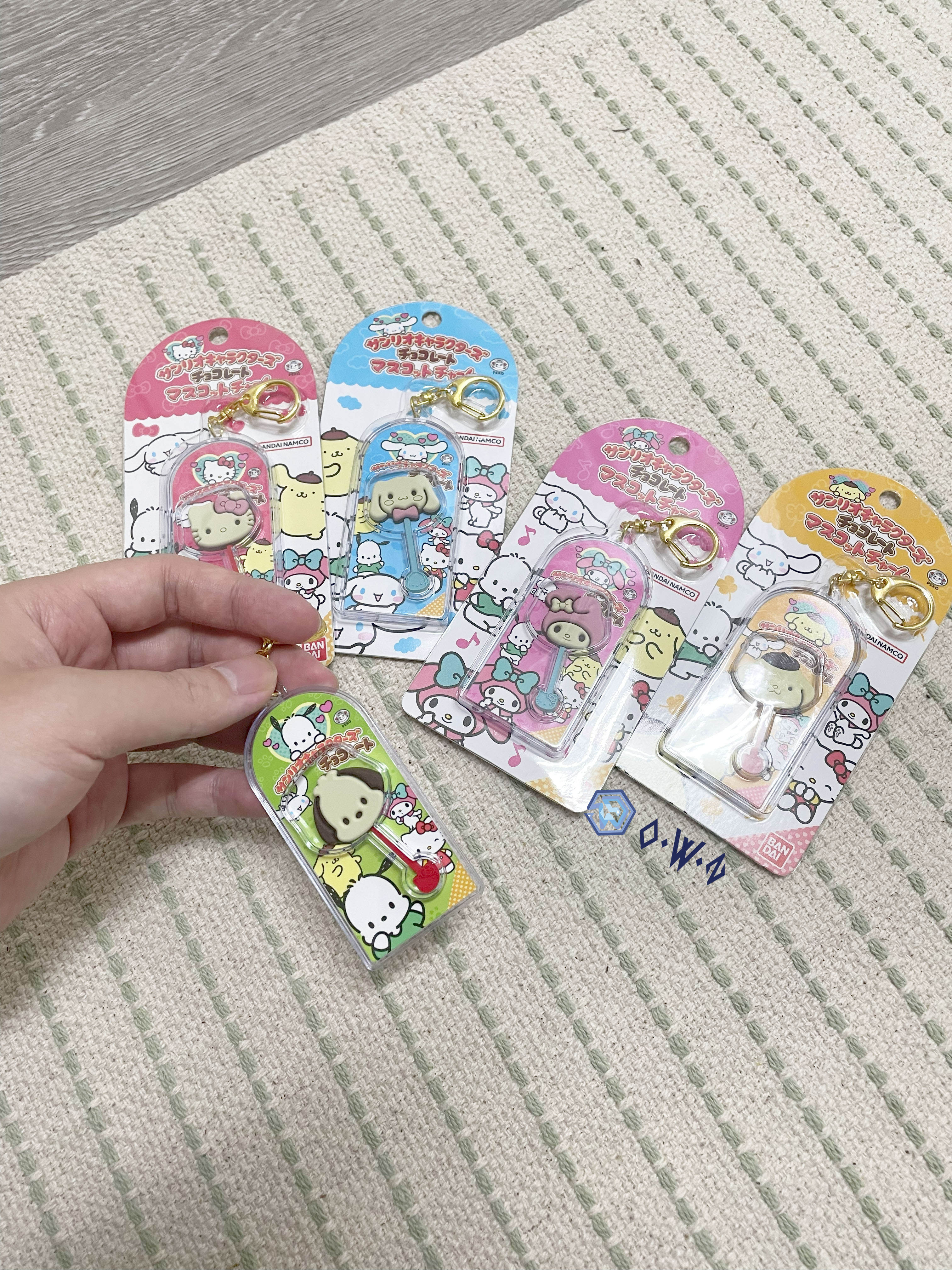 【OWN】三麗鷗 巧克力 鑰匙圈 吊飾 配件 日本 大耳狗 帕恰狗 HelloKitty 美樂蒂 布丁狗