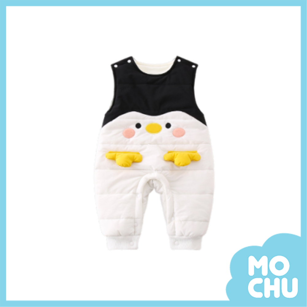小企鵝加絨無袖連身褲