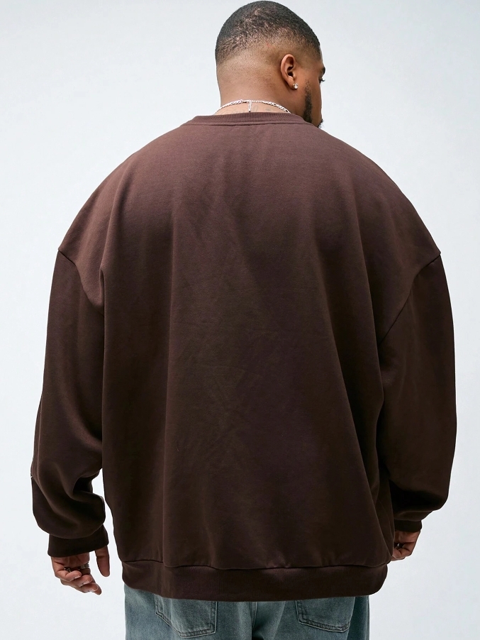 KADMAX大尺碼-秋冬長袖大學TEE〈CATW2460〉