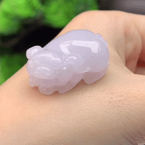 119355 翡翠紫羅蘭生肖豬