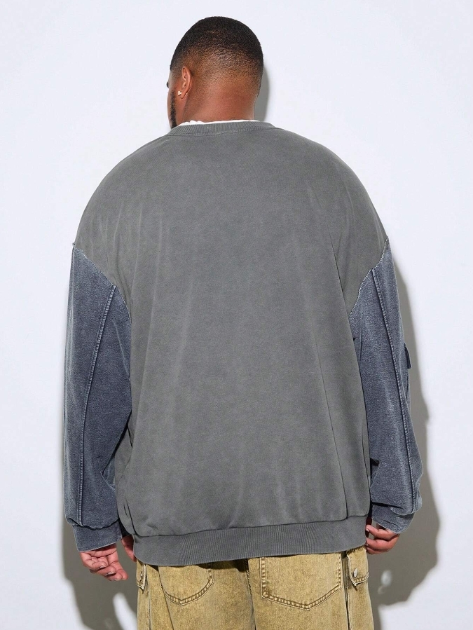 KADMAX大尺碼-秋冬長袖大學TEE〈CATW2462〉