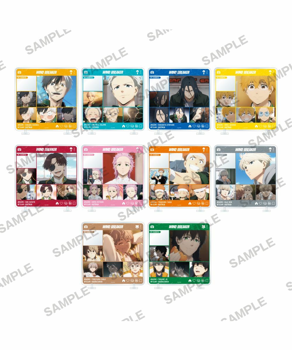 預購-《WIND BREAKER—防風少年—》 角色壓克力立牌 系列 【日本進口精品】