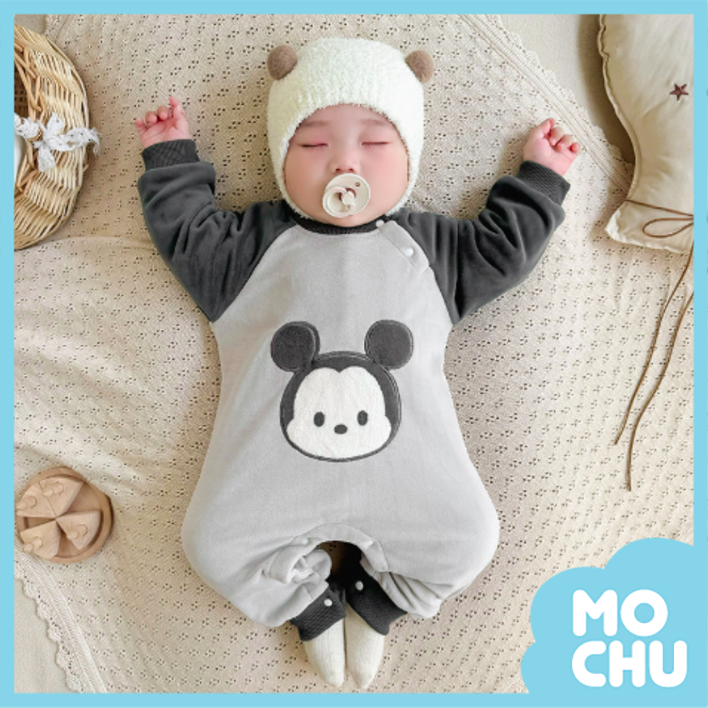 大頭米奇毛絨連身衣