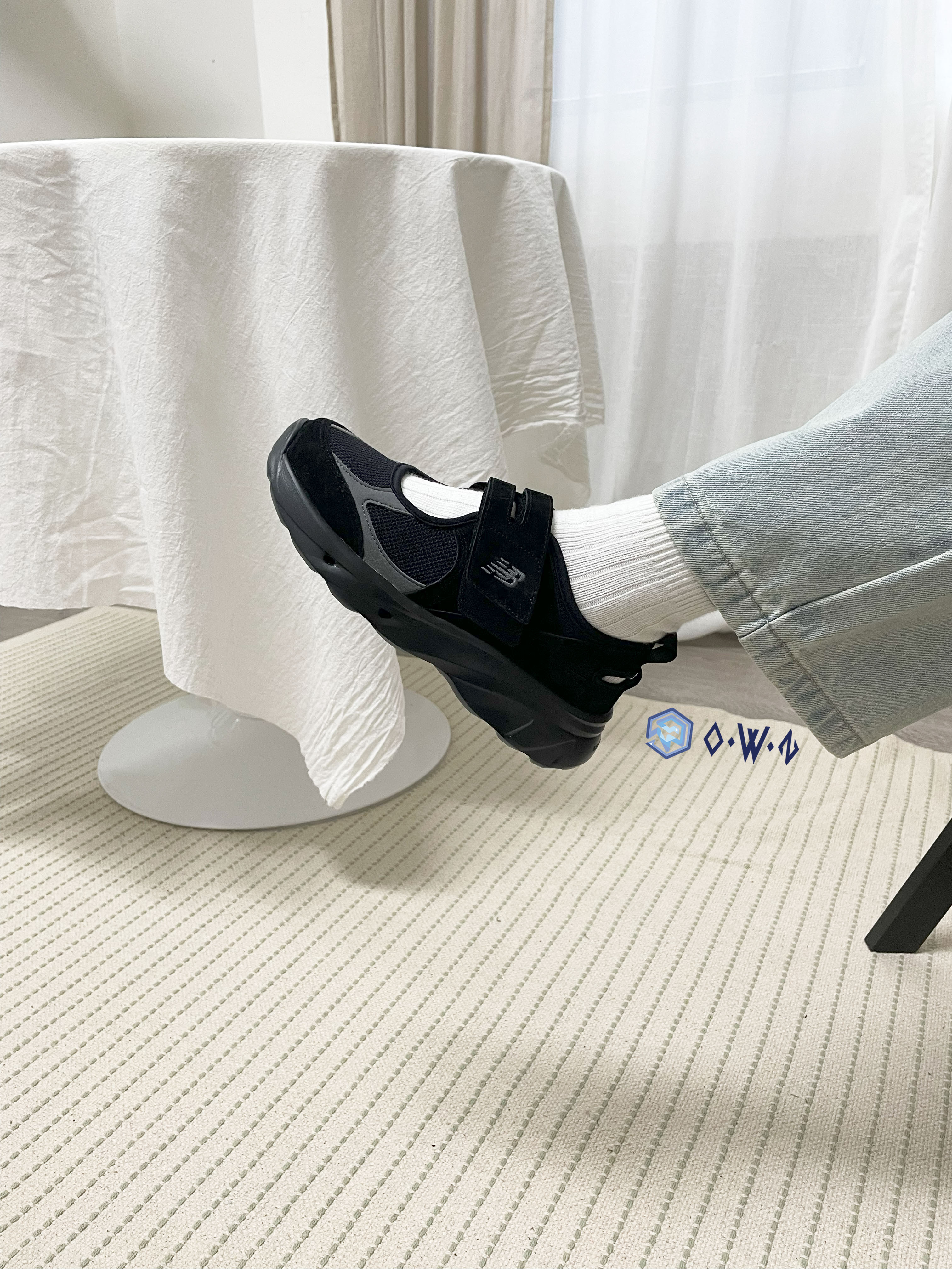 【OWN】New Balance Breeze 瑪莉珍鞋 MARY JANE 運動 涼鞋 魔鬼瞻 機能 麂皮 透氣網布 女鞋 SD2203BK 韓國限定