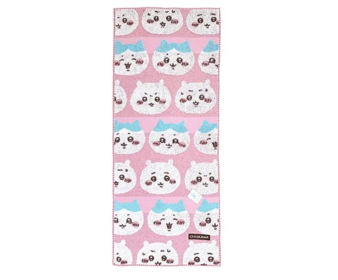 Chiikawa Lineup Chiikawa Face Towel Pink
