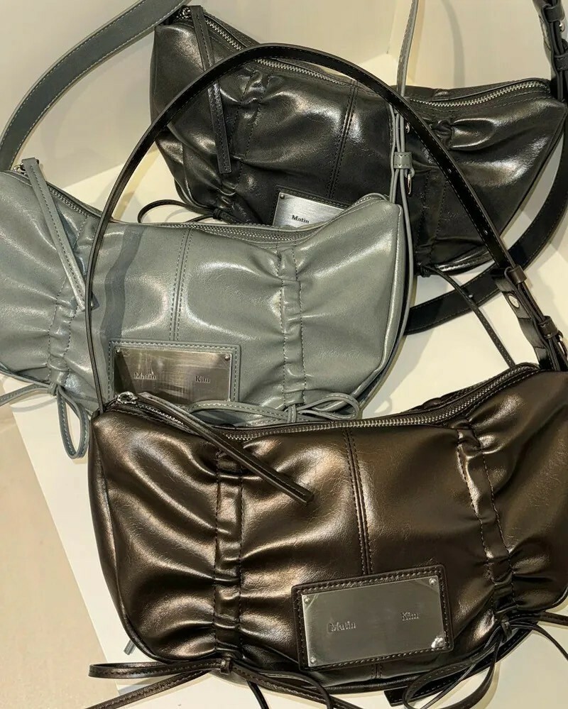 Matin Kim Half Shirring Ribbon Round Bag 新款蝴蝶結腋下包  六色