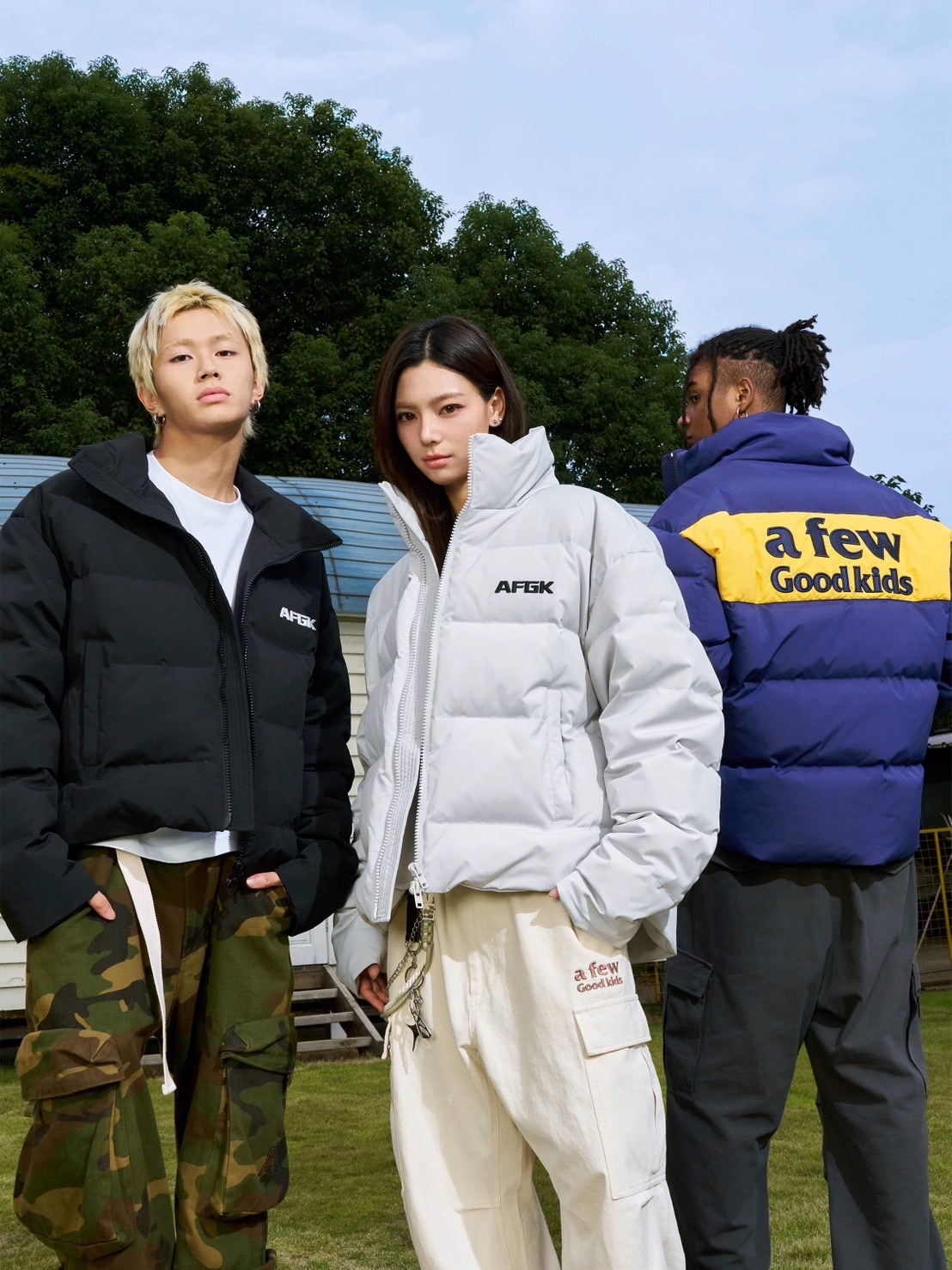 AFGK 美式基礎撞色立領羽絨服 A FEW GOOD KIDS
