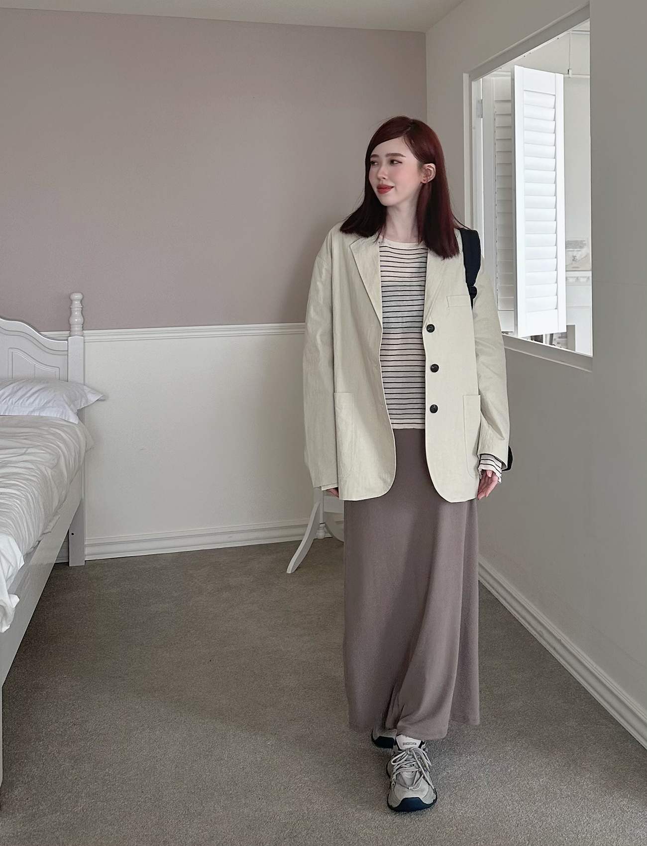 鬆緊彈性質感長裙