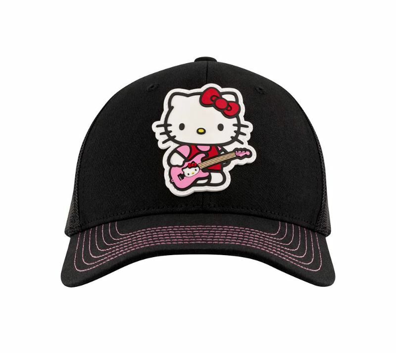 Fender x Hello Kitty Black Logo Hat 聯名款網眼帽 公司貨【宛伶樂器】