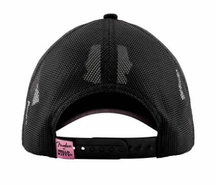 Fender x Hello Kitty Black Logo Hat 聯名款網眼帽 公司貨【宛伶樂器】