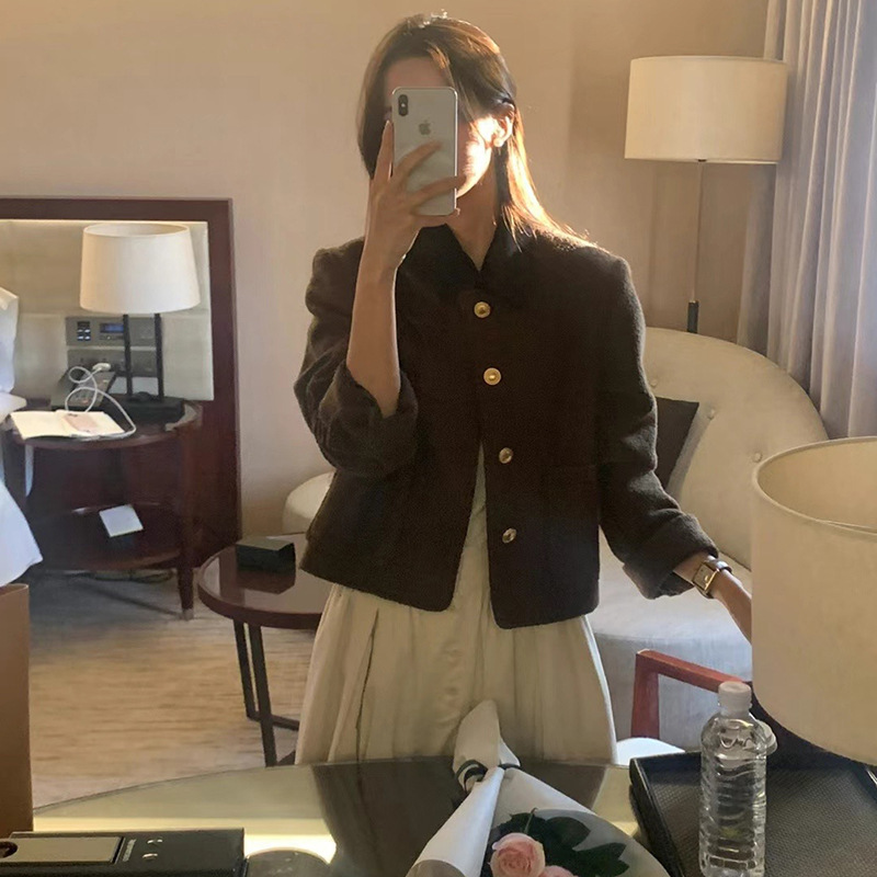 東大門簡約復古小香風外套