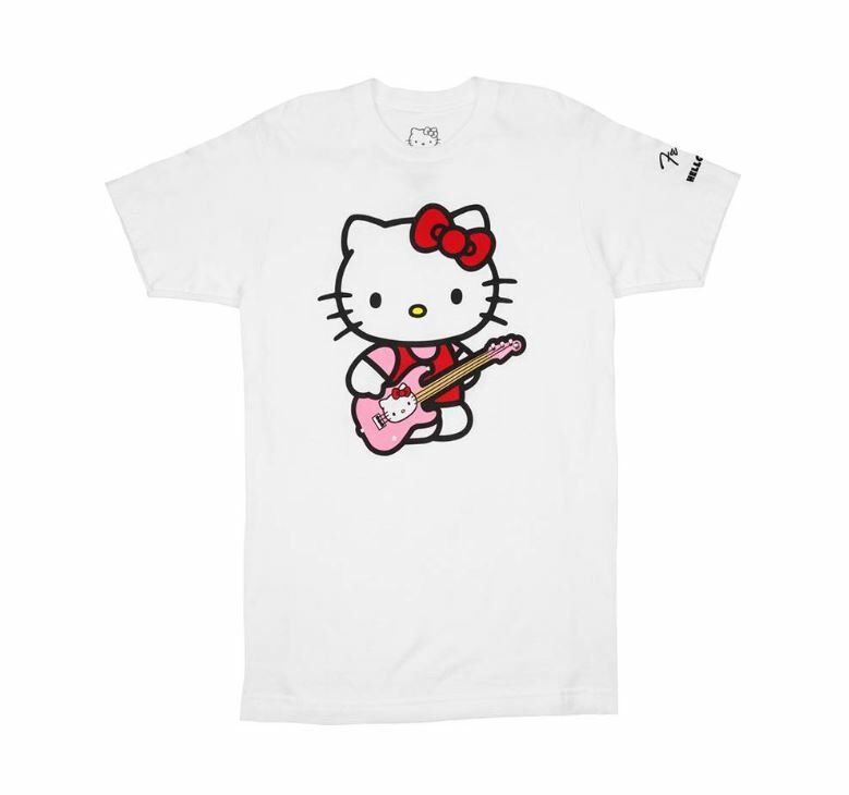 Fender x Hello Kitty White Sleeve Hit Logo Tee 聯名款T恤 (S/M/L/XL) 公司貨【宛伶樂器】