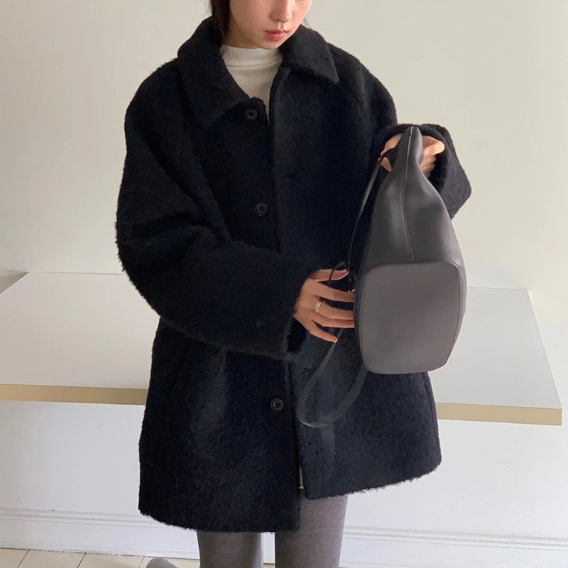 ᴷᴼᴿᴱᴬ 🇰🇷 <現貨> 日常復古慵懶羊毛大衣 （兩色）