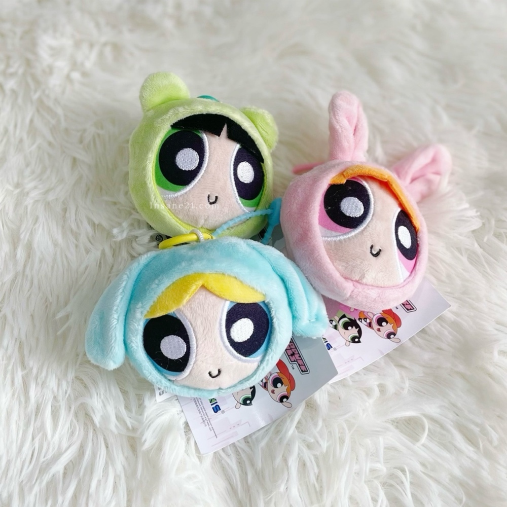 飛天小女警 動物裝扮 大頭吊飾 毛絨掛飾 吊飾 鑰匙圈