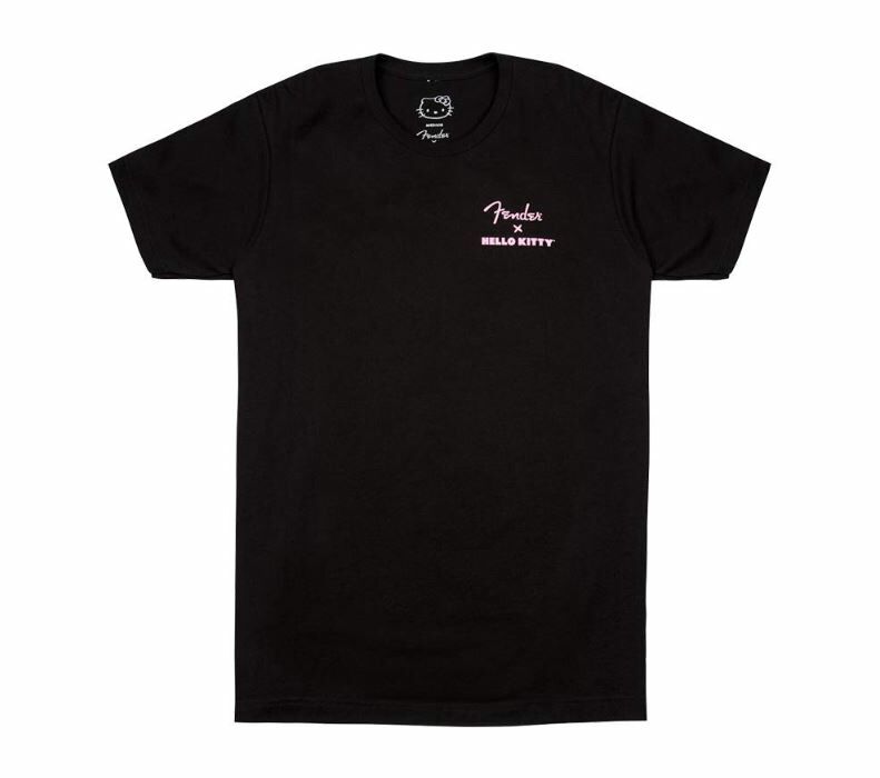 Fender x Hello Kitty Black Back Logo Tee 聯名款T恤 (S/M/L/XL) 公司貨【宛伶樂器】